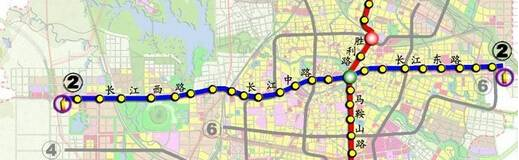 合肥地铁2号线线路图