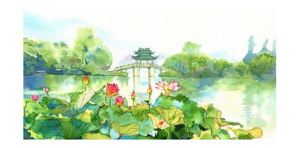 西湖十景碑亭6