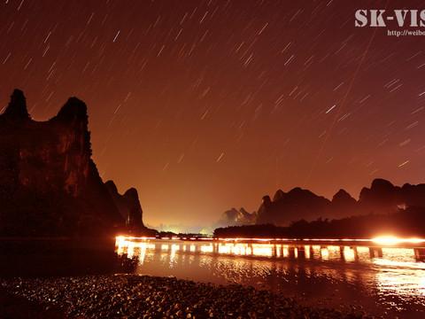 【思考危险】桂林-阳朔-兴坪——漓江之上,银河-夜景~3