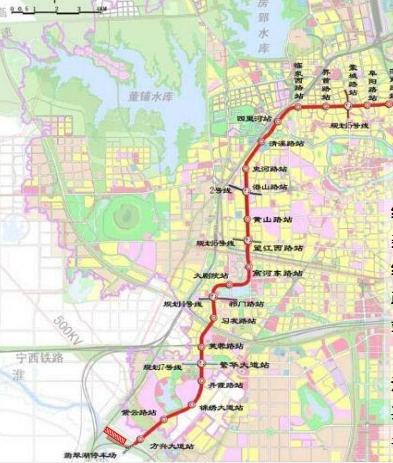 合肥地铁3号线最新线路图