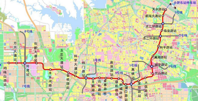 合肥地铁4号线站点明细