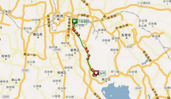 广州地铁4号线线路图 广州地铁4号线线路图